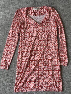 Beautiful 100% Silk Diane von Furstenberg Collared Dress Size XS